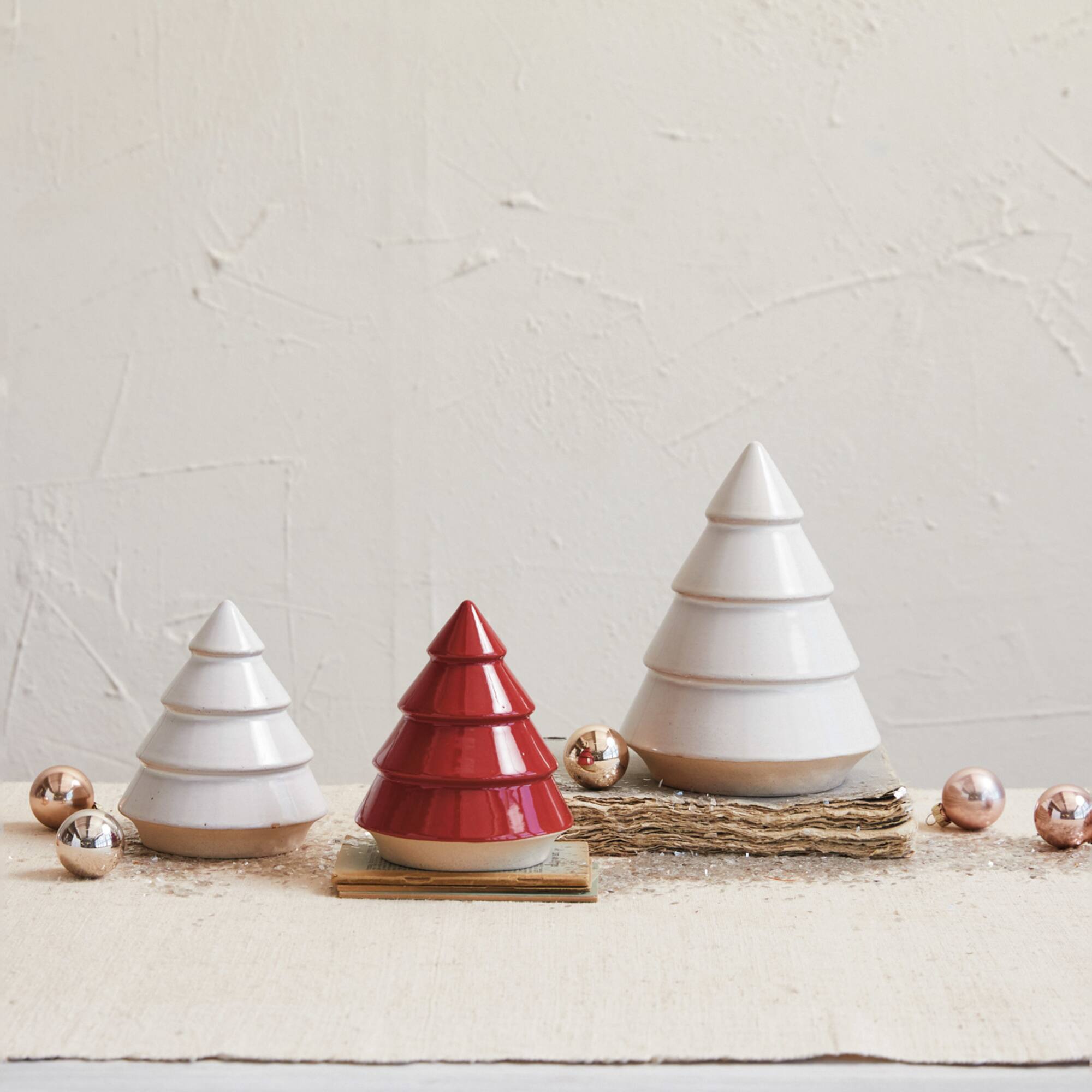 Hello Honey® 7.25" Large White Decorative Unglazed Stoneware Tree